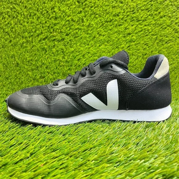 Veja SDU RT B-Mesh Womens Size 8 Black White Athletic Running Shoes Sneakers - Picture 2 of 10
